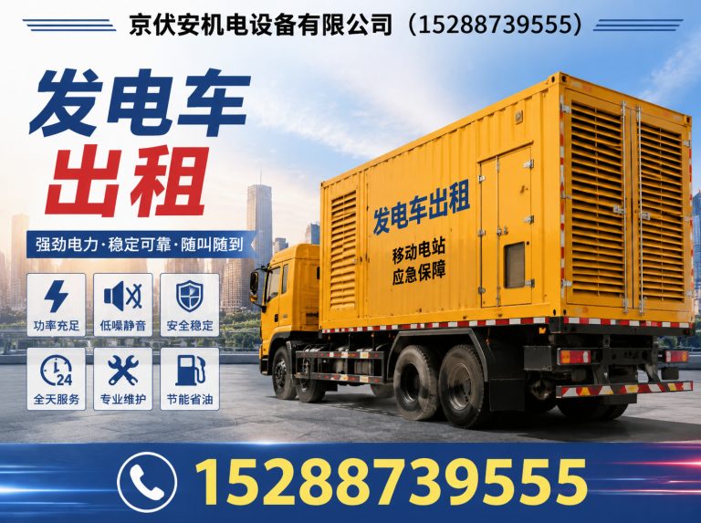 梅州静音发电车租赁展示图