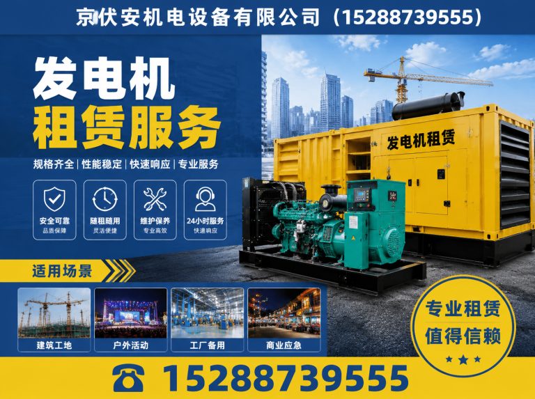 梅州发电车出租展示图